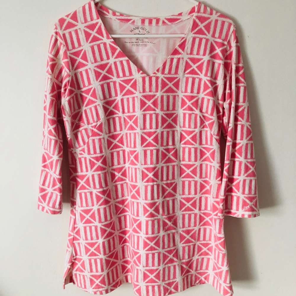 Mahi Gold 3/4 Sleve Top